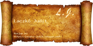 Laczkó Judit névjegykártya