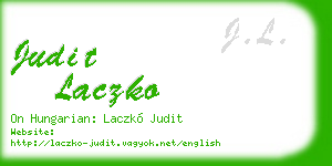 judit laczko business card